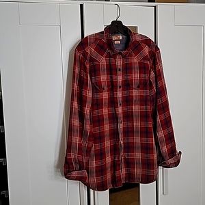 Lucky Brand Red Plaid Button Down